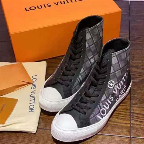 louis vuitton tattoo sneaker boot black|Louis Vuitton damier tattoo sneakers.